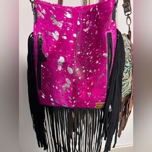 American darling pink cowhide purse. Conceal carry pocket. Used handful of times